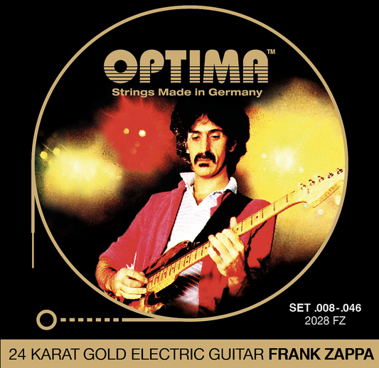 Optima Electric Guitar 24K GOLD STRINGS Satz 'Frank Zappa' Signature 8-46