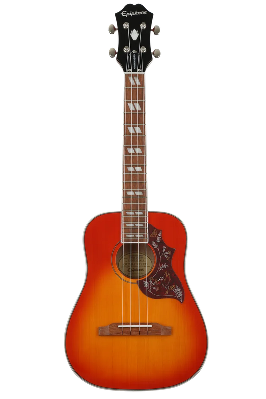 Epiphone Hummingbird Studio Tenor Ukulele - Faded Cherry Sunburst incl. gig bag