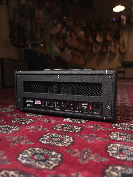 Hiwatt T40/20 Head 40/20W Tube Guitar Amp w/ Spring Reverb - Black Tolex