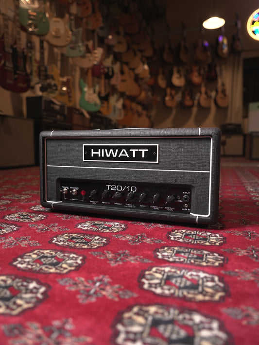 Hiwatt T20/10 20-10w Tube Guitar Amplifier Head -Black Tolex