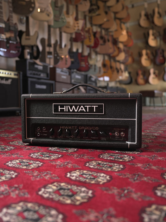 Hiwatt DR20/0.5 20w-.5w Tube Guitar Amplifier Head - Black Tolex