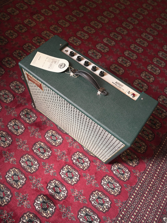Benson Redland 15w-.5w 1x12" Combo Tube Guitar Amplifier - Green Tolex, Checkered Grille