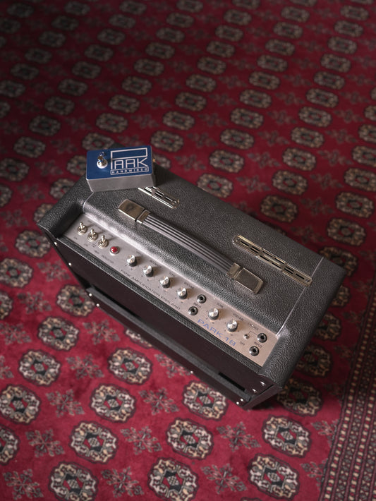 Park Amplifiers P18C 18w 1x12" Combo Tube Guitar Amplifier - Black Tolex Blue Grille Cloth, incl. Footswitch