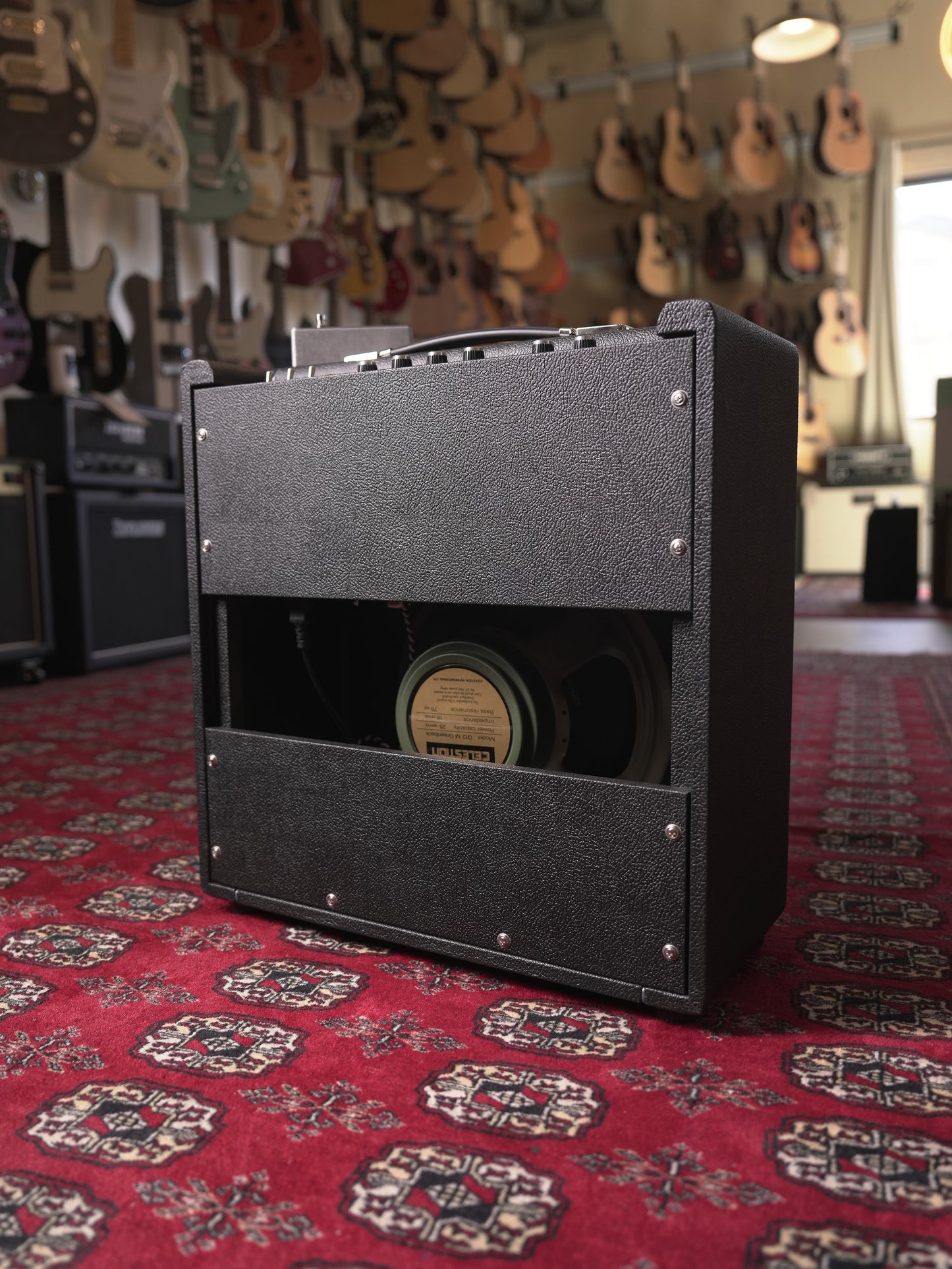 Park Amplifiers P18C 18w 1x12" Combo Tube Guitar Amplifier - Black Tolex Blue Grille Cloth, incl. Footswitch