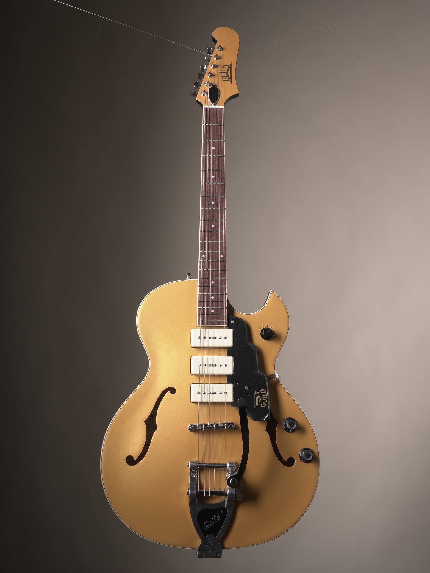 Guild Starfire I Jet 90 Semi-hollow Electric Guitar - Satin Gold