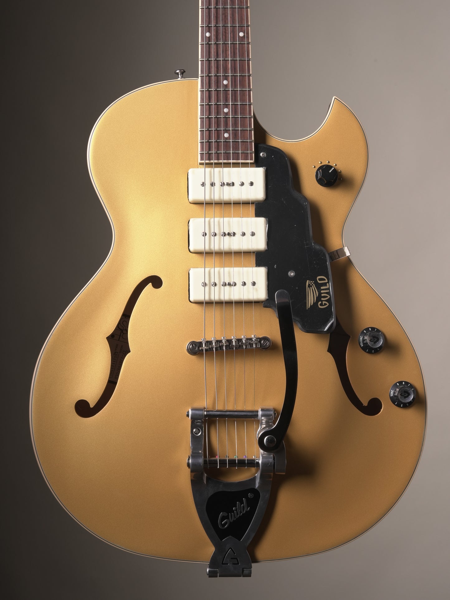 Guild Starfire I Jet 90 Semi-hollow Electric Guitar - Satin Gold