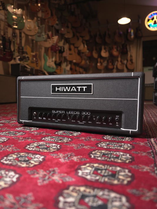 Hiwatt Super Leeds 300R Head 350w Guitar Amplifier - Black Tolex