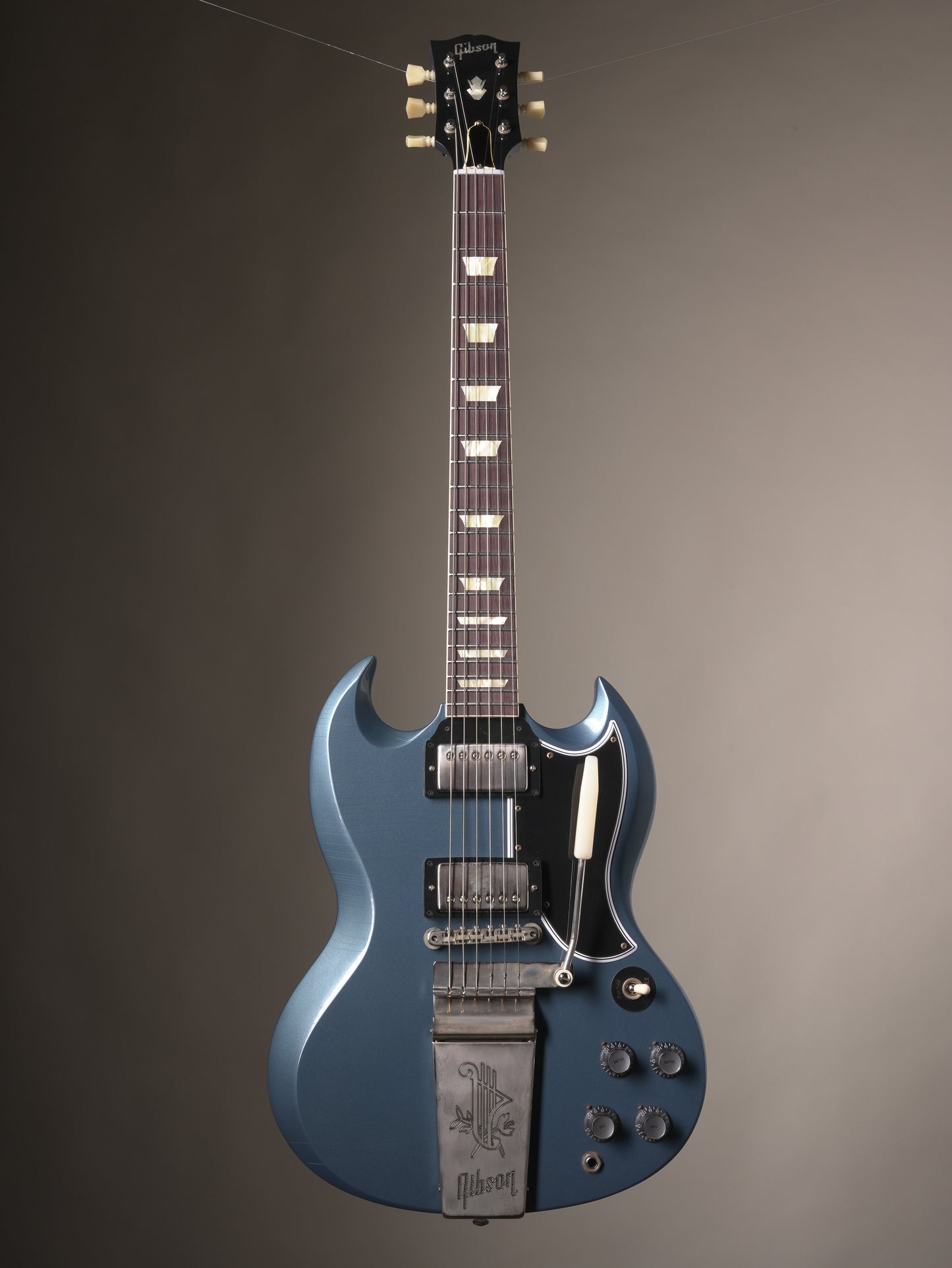 Gibson Custom Shop 1964 SG Standard Reissue - Pelham Blue Ultra Light Aged w. OHSC