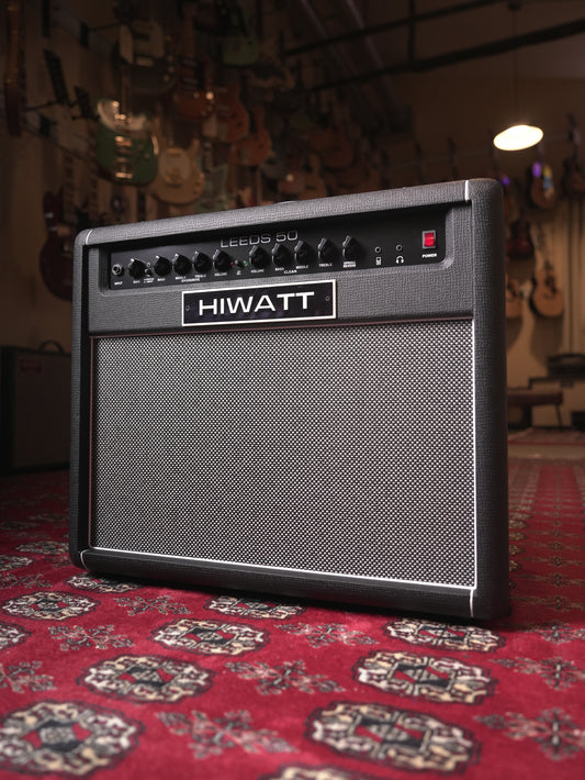 Hiwatt Leeds 50R 50w 1x12" Guitar Combo Amp - Black Tolex
