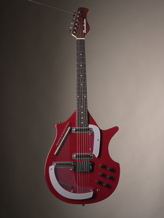 Danelectro Coral Sitar Electric Guitar - Red Flake