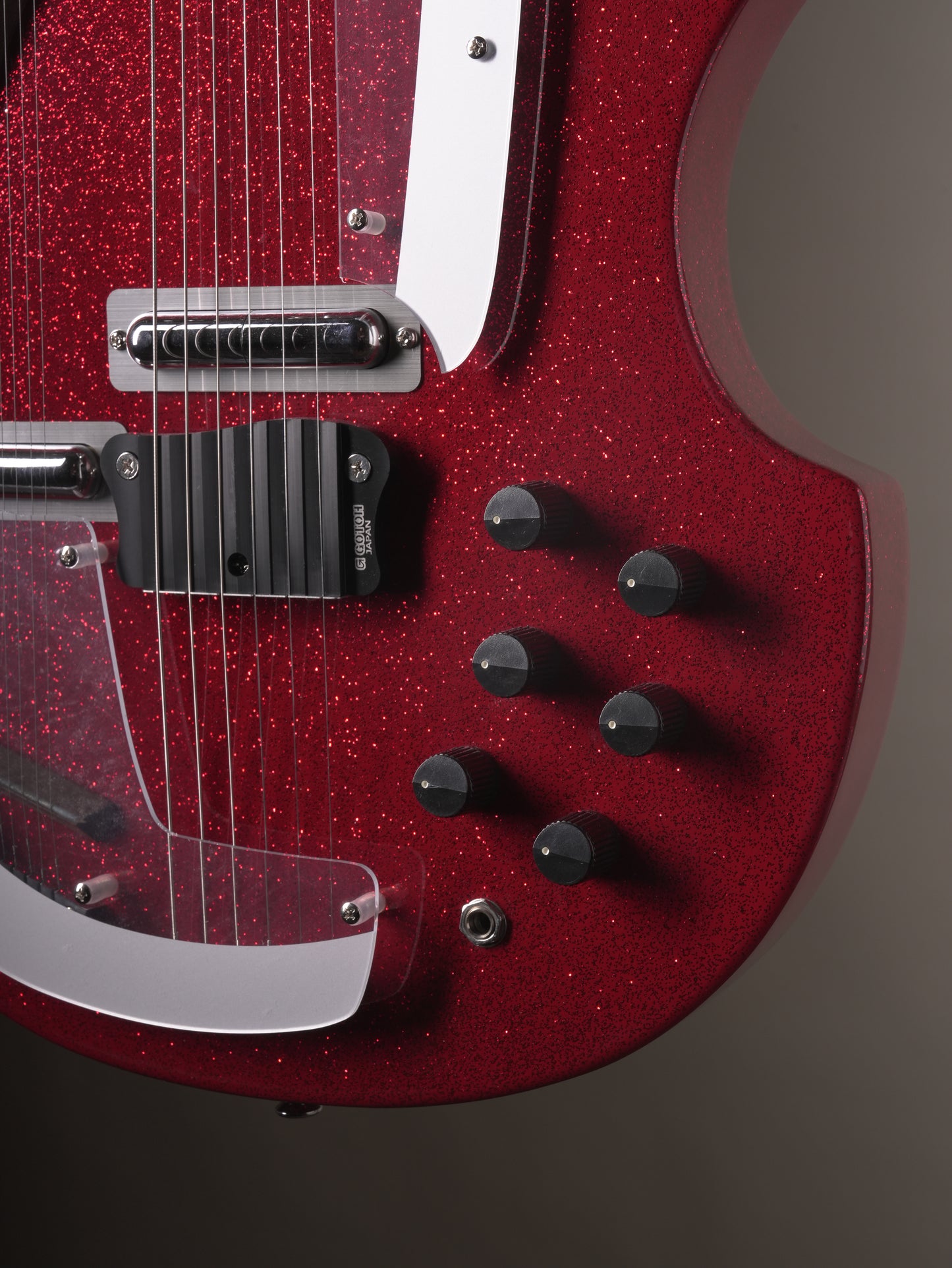 Danelectro Coral Sitar Electric Guitar - Red Flake