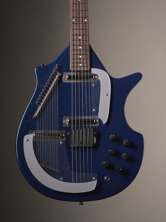 Danelectro Coral Sitar Electric Guitar - Blue Flake