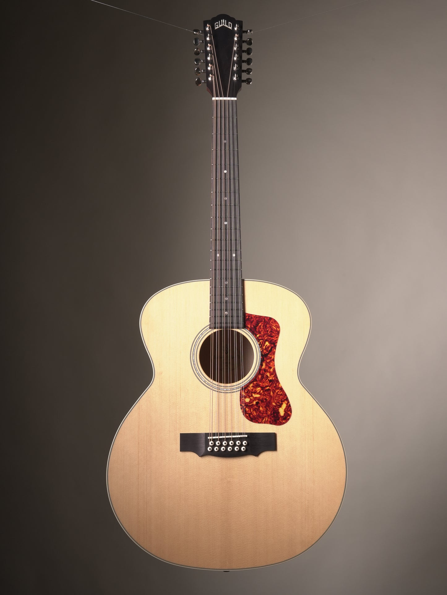 Guild F-2512E Maple Archback 12-string Acoustic Electric Guitar - Natural