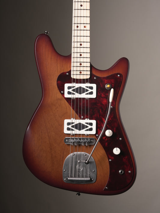 Black Bobbin Phantone Electric Guitar - Bridgeport Burst, incl. Deluxe Gig Bag