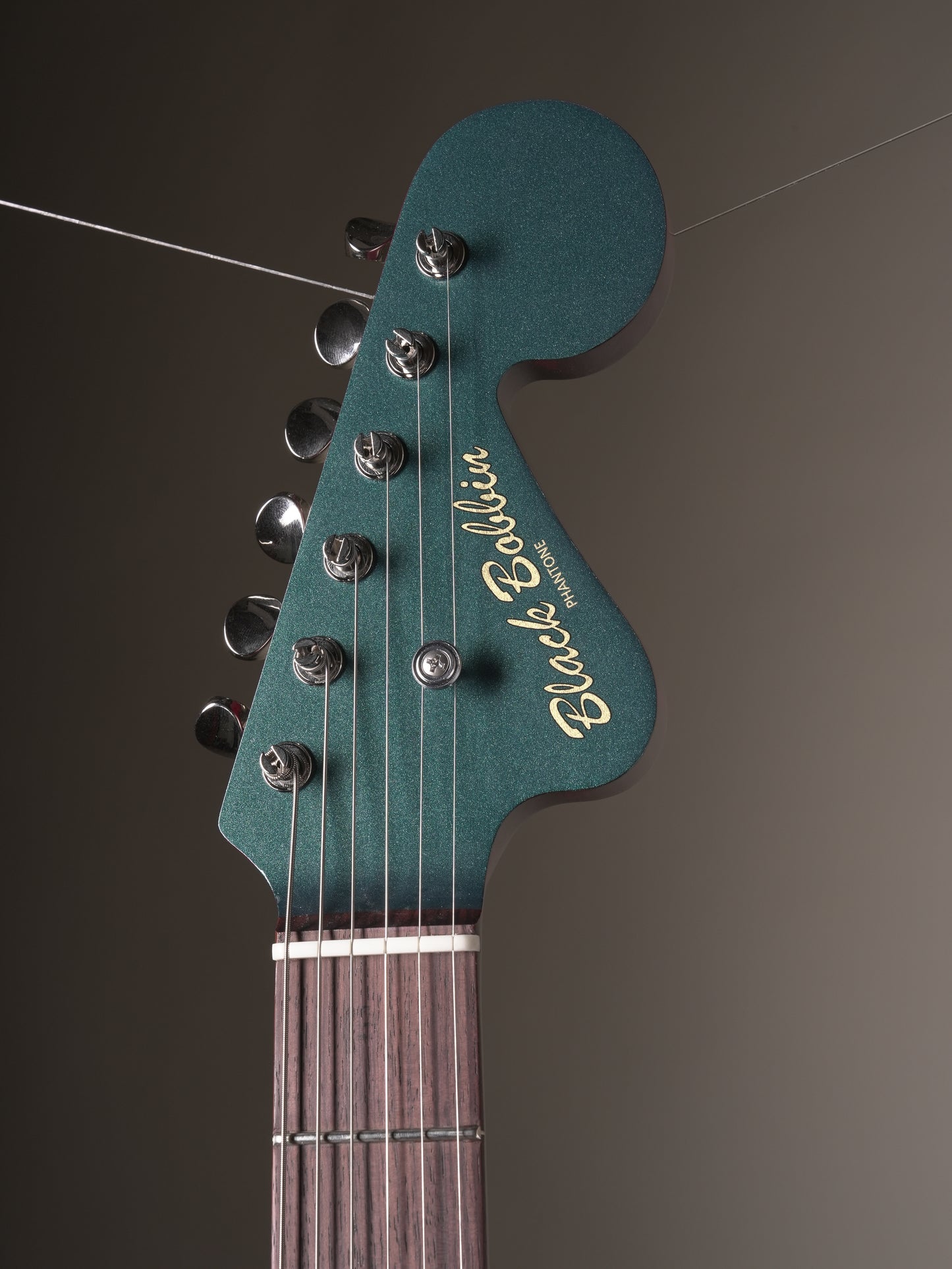 Black Bobbin Phantone Electric Guitar - Pacific Ocean Blue Sparkle w/ Original Deluxe Soft Case