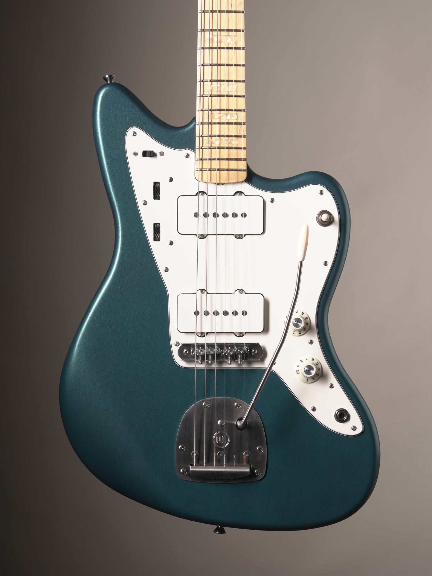Black Bobbin JM Electric Guitar - Pacific Ocean Blue Sparkle w/ Original Deluxe Soft Case