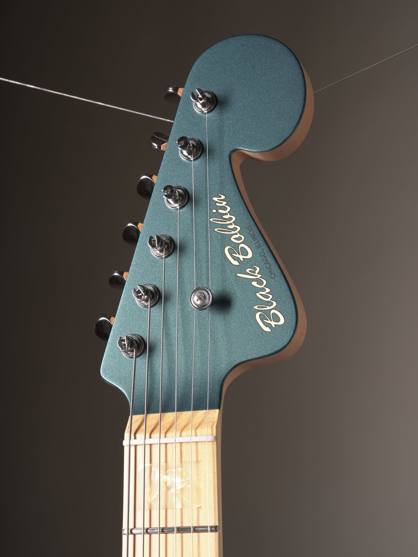 Black Bobbin JM Electric Guitar - Pacific Ocean Blue Sparkle w/ Original Deluxe Soft Case