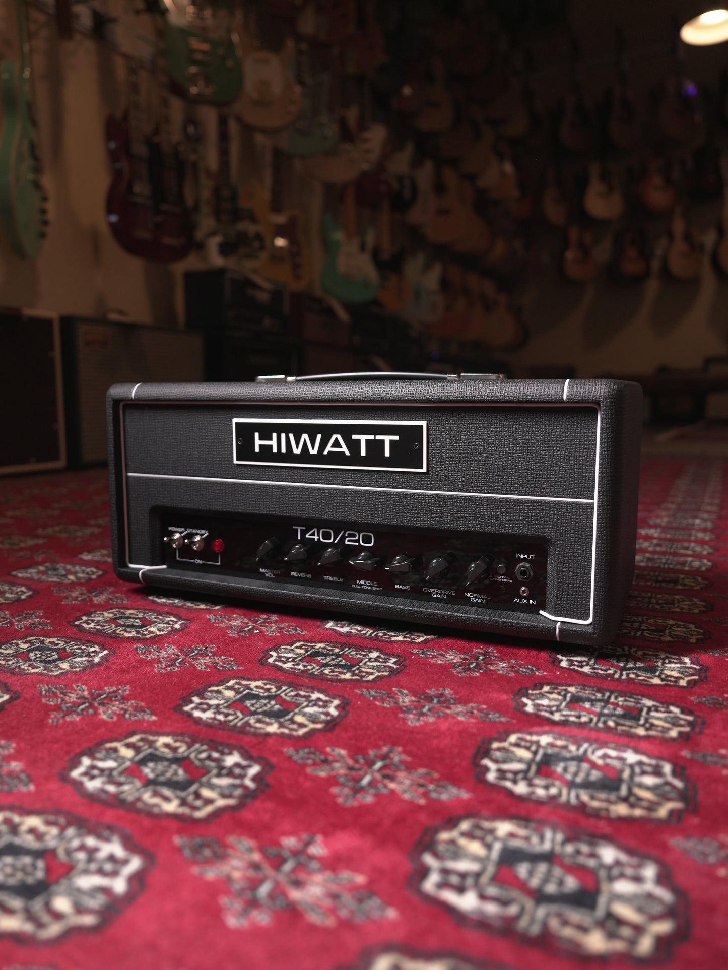 Hiwatt T40/20 Head 40/20W Tube Guitar Amp w/ Spring Reverb - Black Tolex