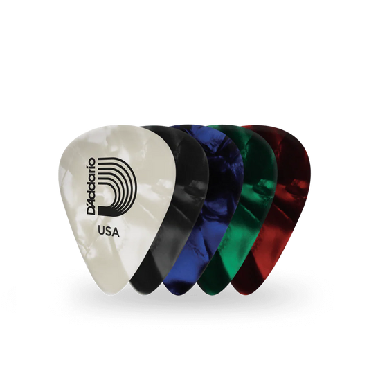 D'Addario Assorted Pearl Classic Celluloid Picks