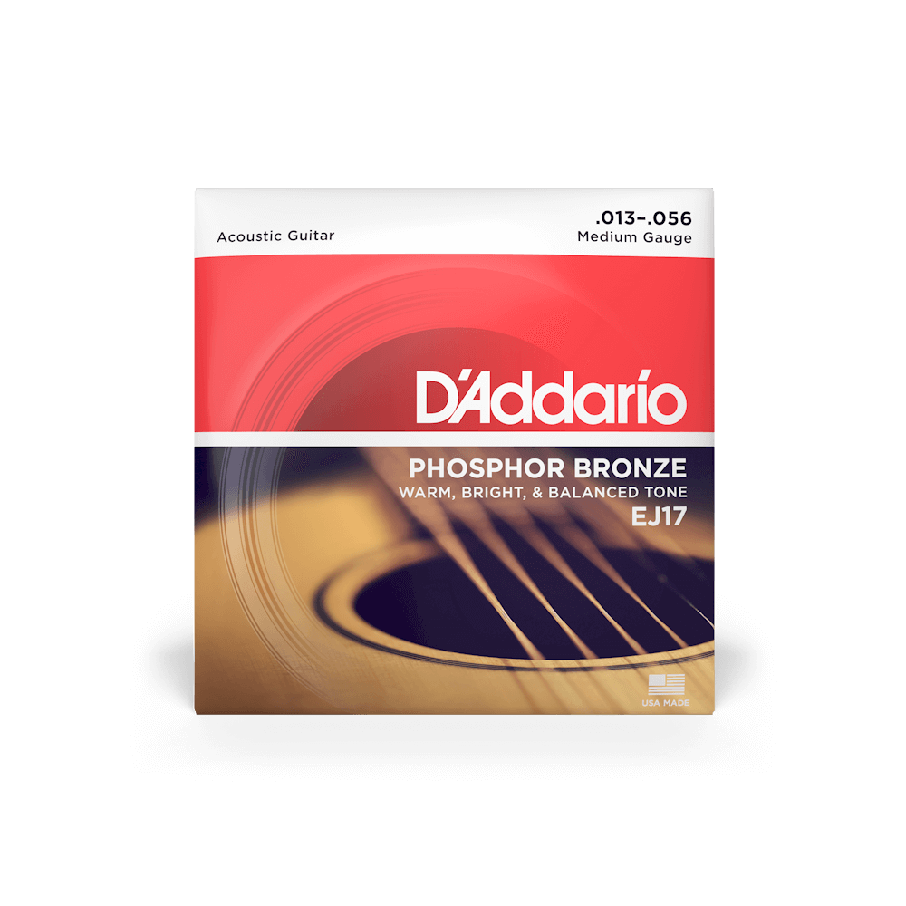D'Addario EJ17 13-56 Phosphor Bronze Medium Acoustic Guitar Strings