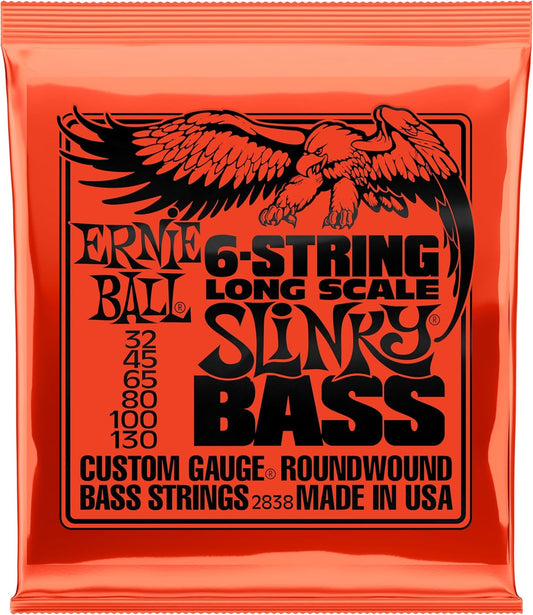 Ernie Ball 6 String Long Scale Electric Bass String 32-130