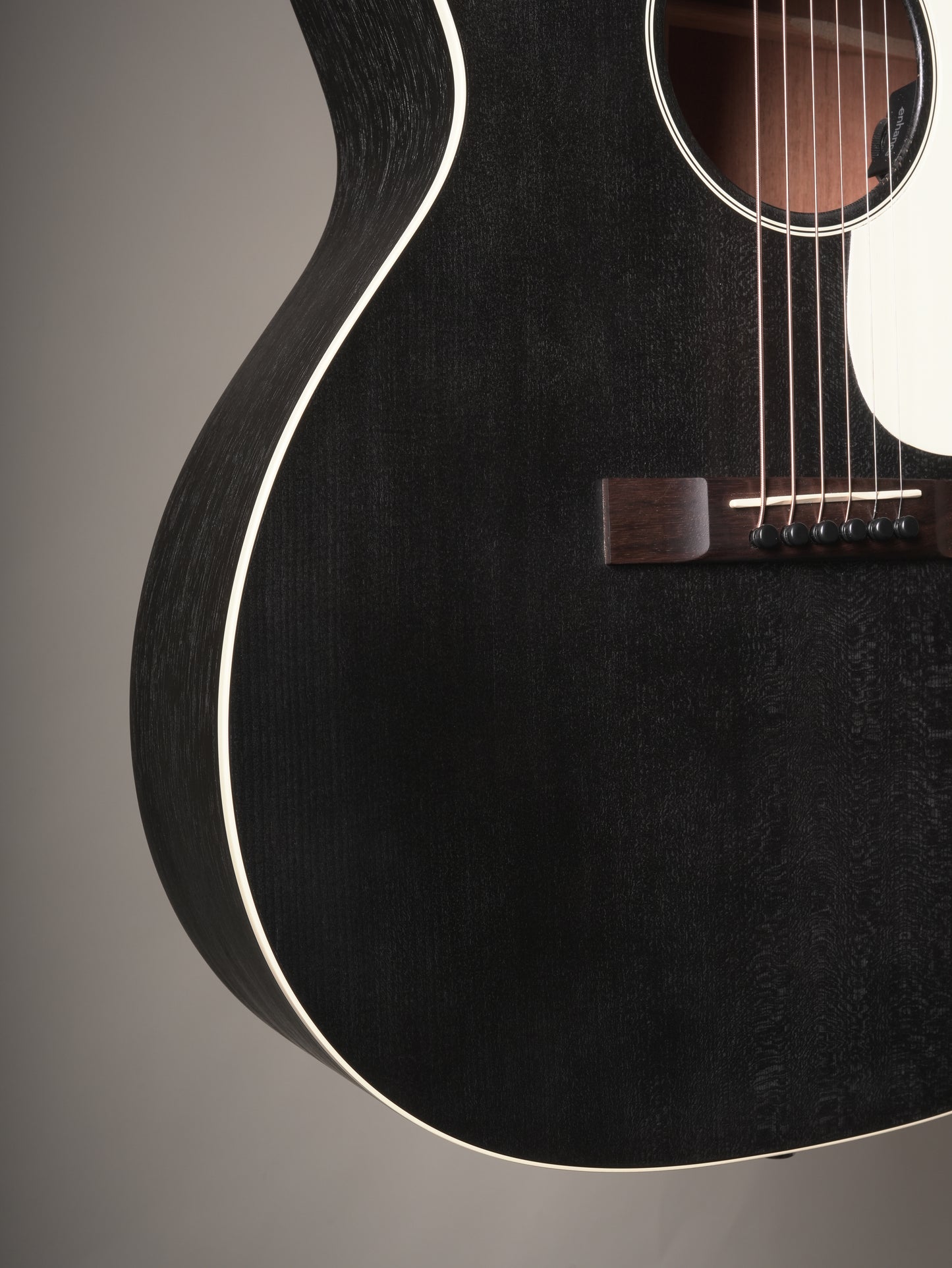 Martin (2022) 000-17E Acoustic Electric Guitar - Black Smoke Satin, w/HSC