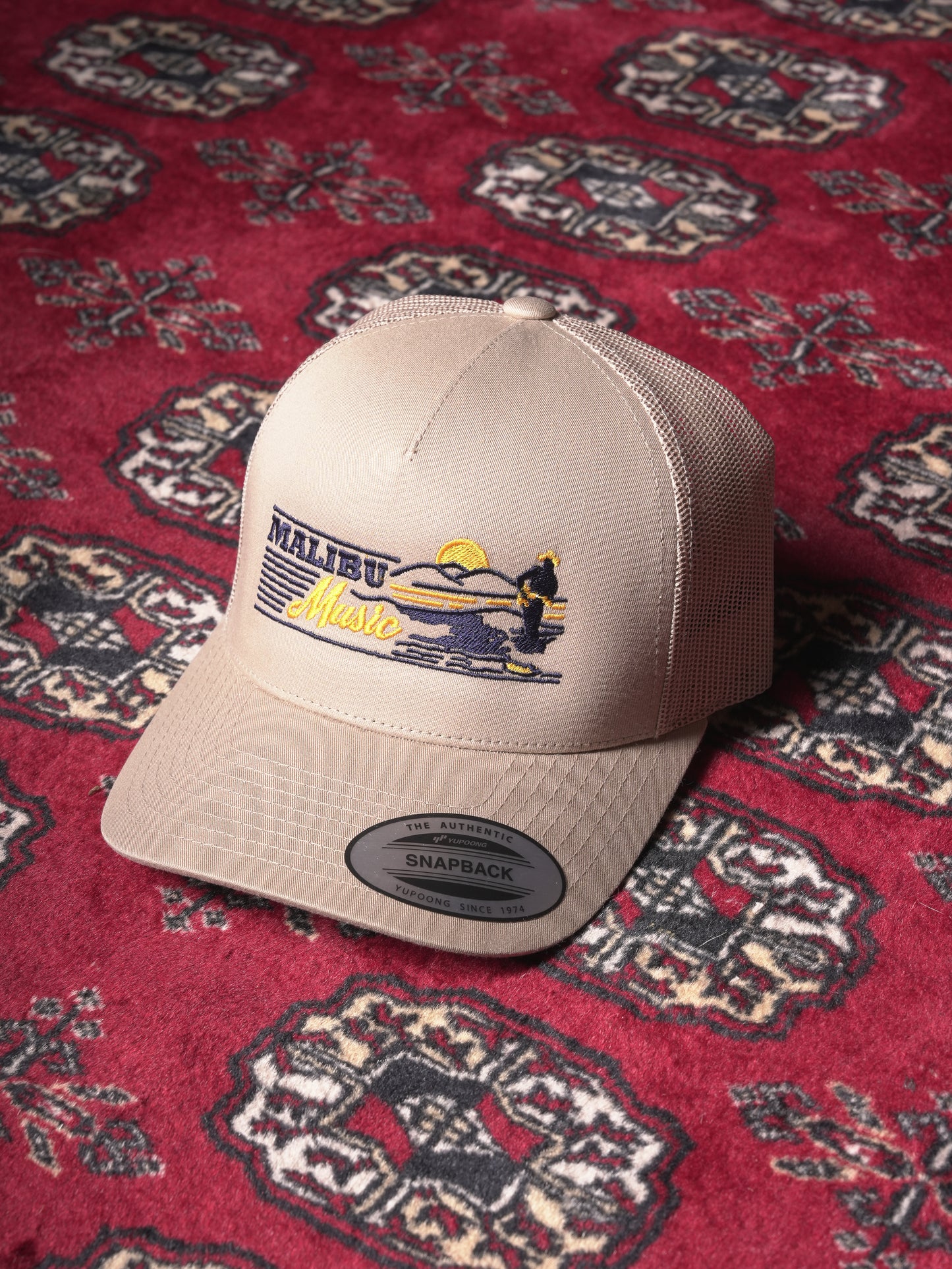 Malibu Music Surfer Trucker Hat - Sand