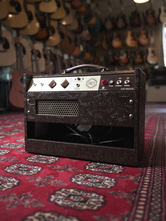 Magnatone Starlite 5w 1x8" Tube Guitar Amp Combo - Malibu Music Exclusive Brown Western Tolex w/ Gold Grille
