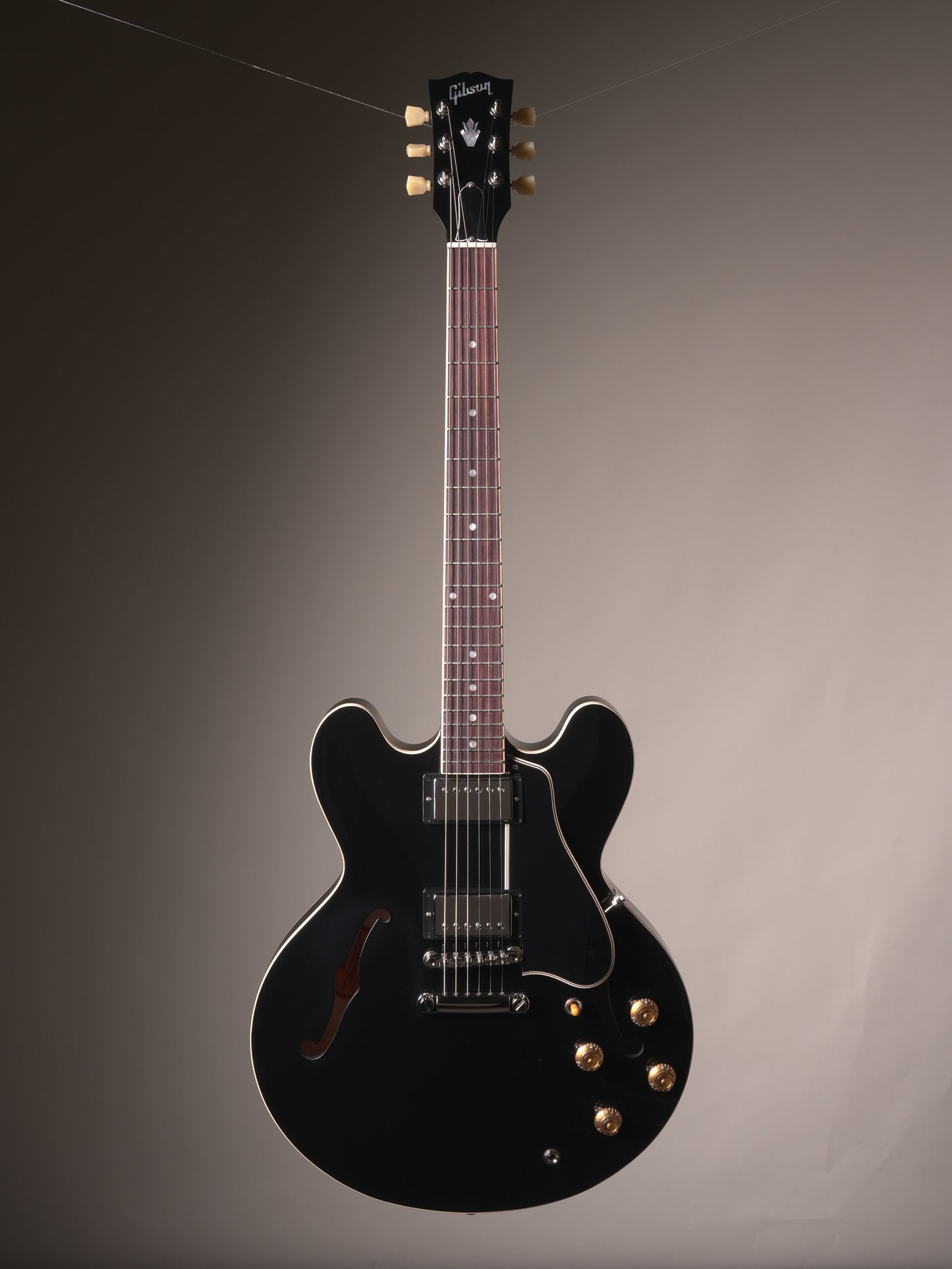 Gibson ES-335 50s Semi-hollow Electric Guitar - Ebony - w.OHSC