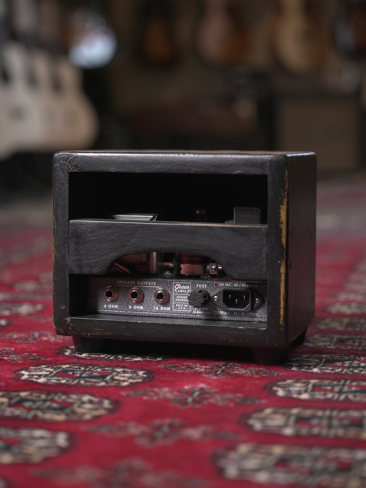 Greer Amps Mini Chief 3 Watt Tube Guitar Amplifier Head - Silver Hammered Standard Chassis