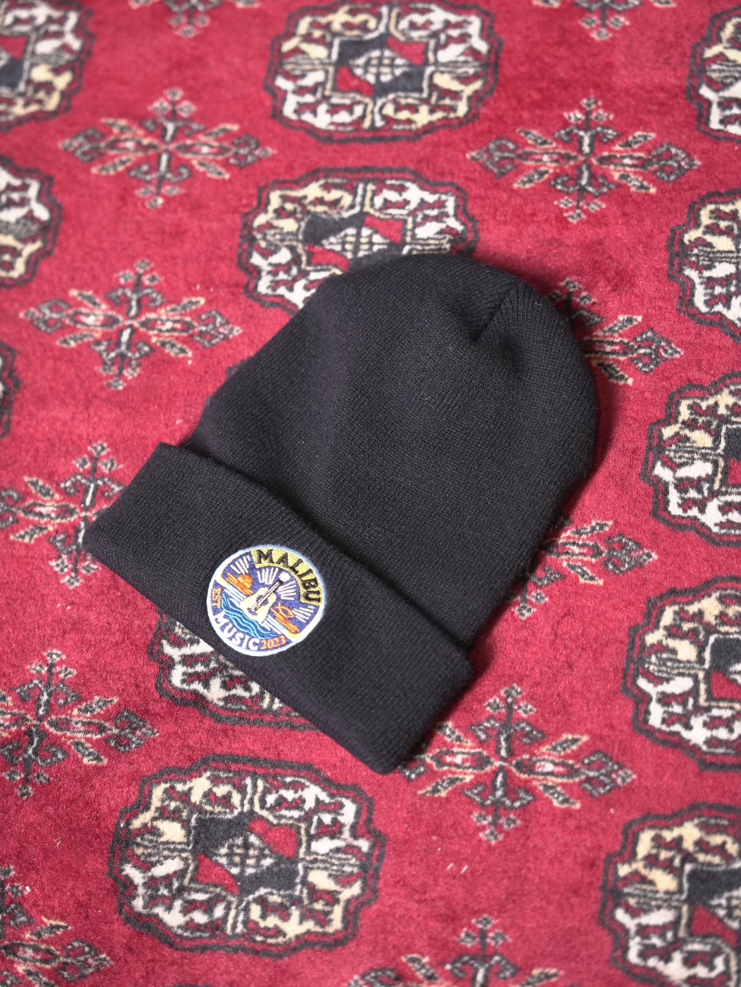 Malibu Music Beanie - Black