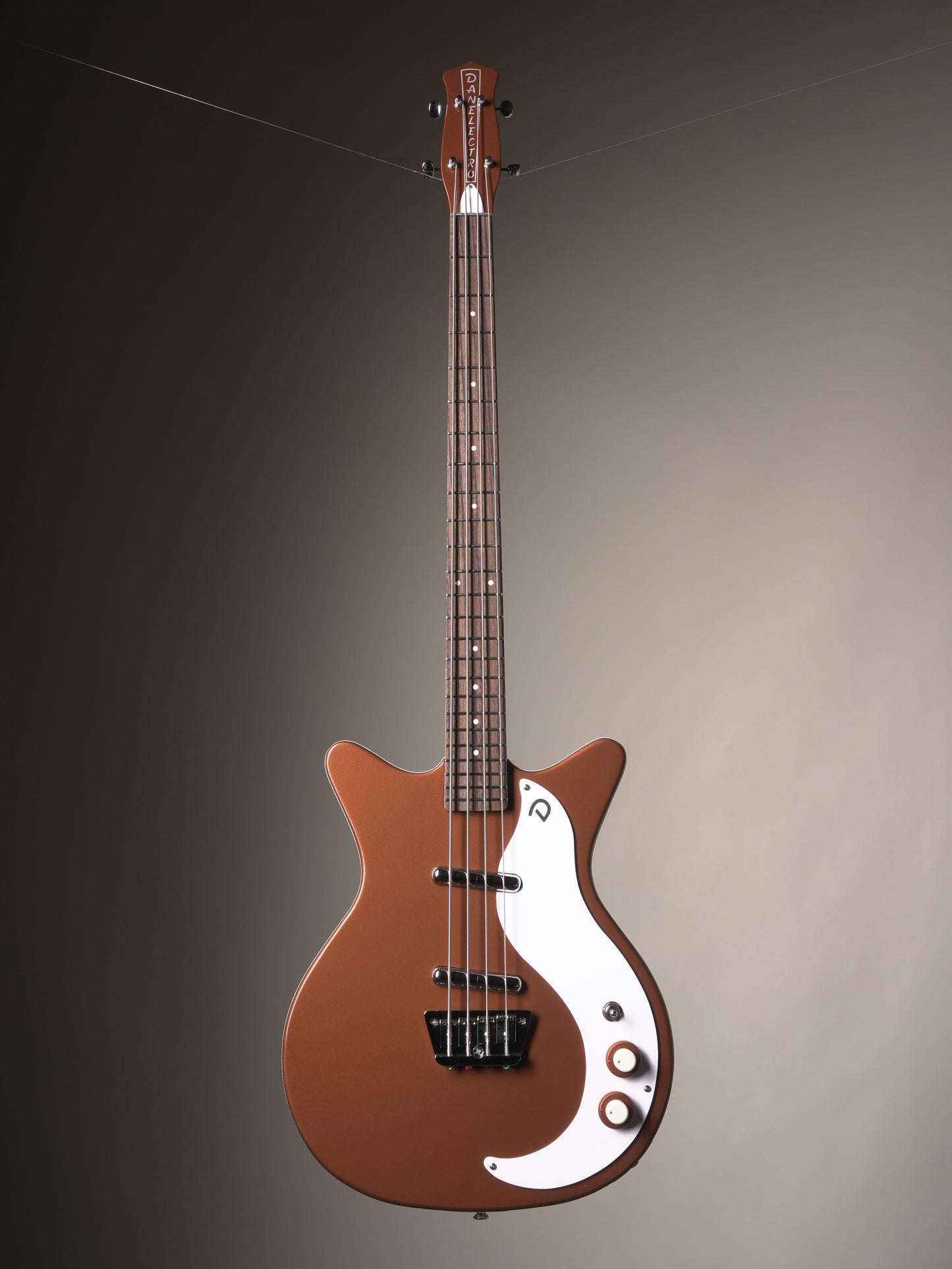 Danelectro '59 DC Short Scale Electric Bass - Copper