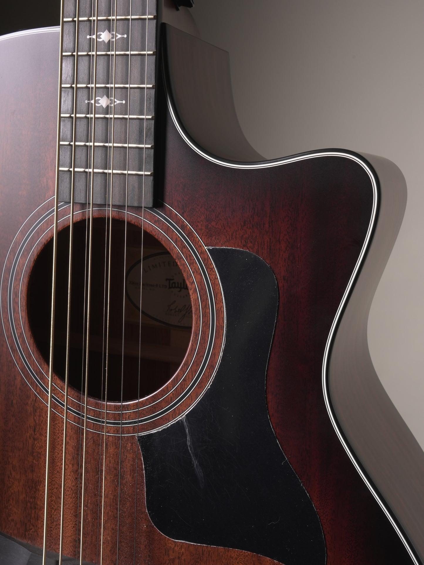 Taylor (2019) 326ce 8-String Special Edition Baritone Acoustic Electric Guitar - Shaded Edge Burst, w/OHSC