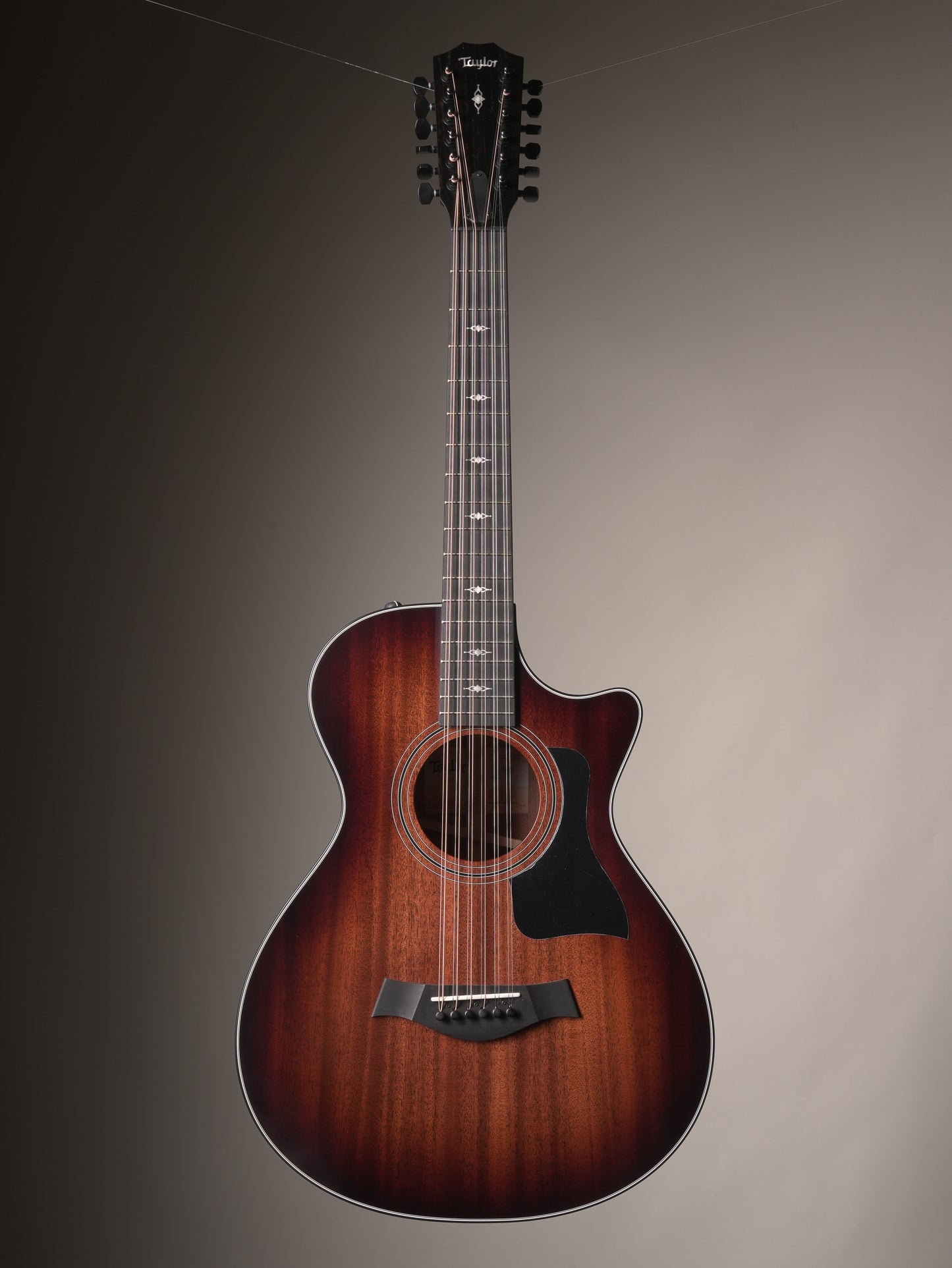 Taylor (2020) 362ce Tropical Mahogany 12-String Acoustic-Electric Guitar - Shaded Edge Burst, w/OHSC