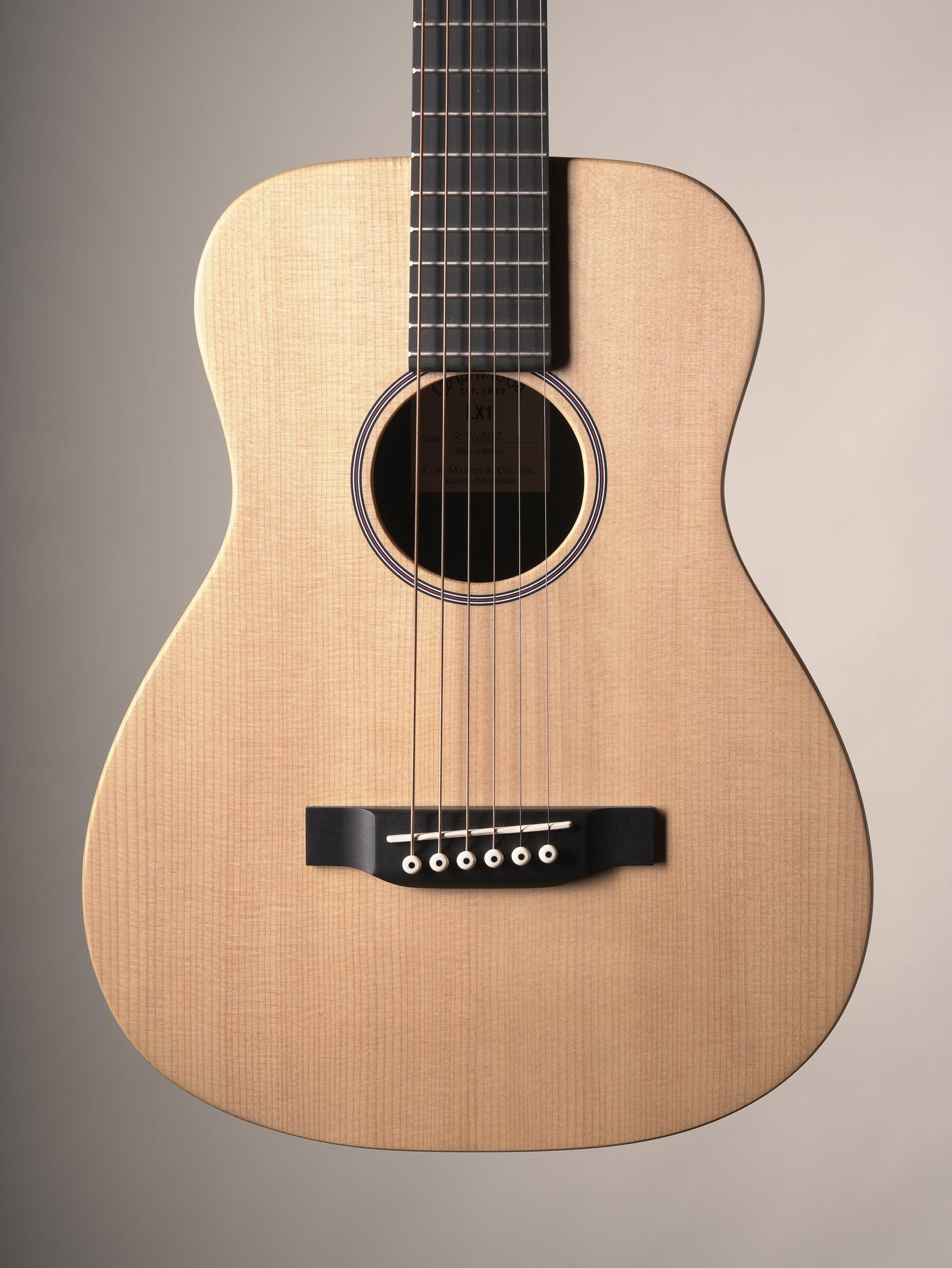 Martin (2017) LX1 Little Martin Acoustic Guitar - Natural, w HSC