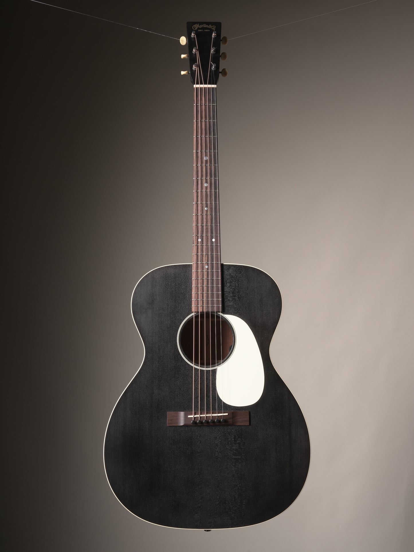 Martin (2022) 000-17E Acoustic Electric Guitar - Black Smoke Satin, w/HSC