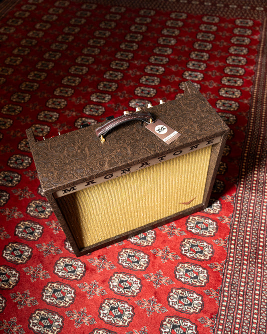 Magnatone Twilighter 22w 1x12" Tube Guitar Amp Combo - Malibu Music Exclusive Brown Western Tolex w/ Gold Grille