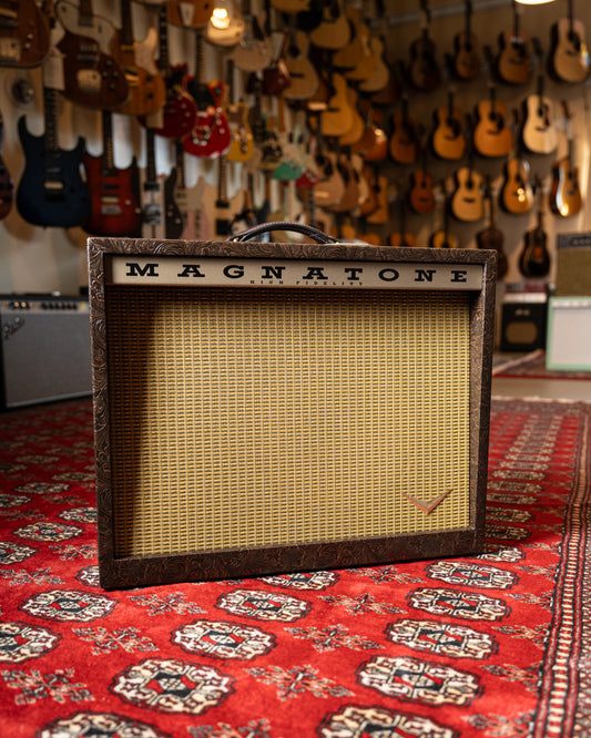 Magnatone Twilighter 22w 1x12" Tube Guitar Amp Combo - Malibu Music Exclusive Brown Western Tolex w/ Gold Grille