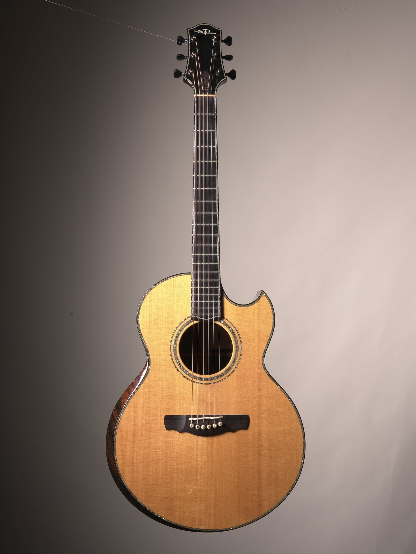 Kevin Ryan (2006) Nightingale Signature Series Grand Soloist #047  Brazilian Rosewood/Sitka Spruce Acoustic Guitar - Natural w/OHSC