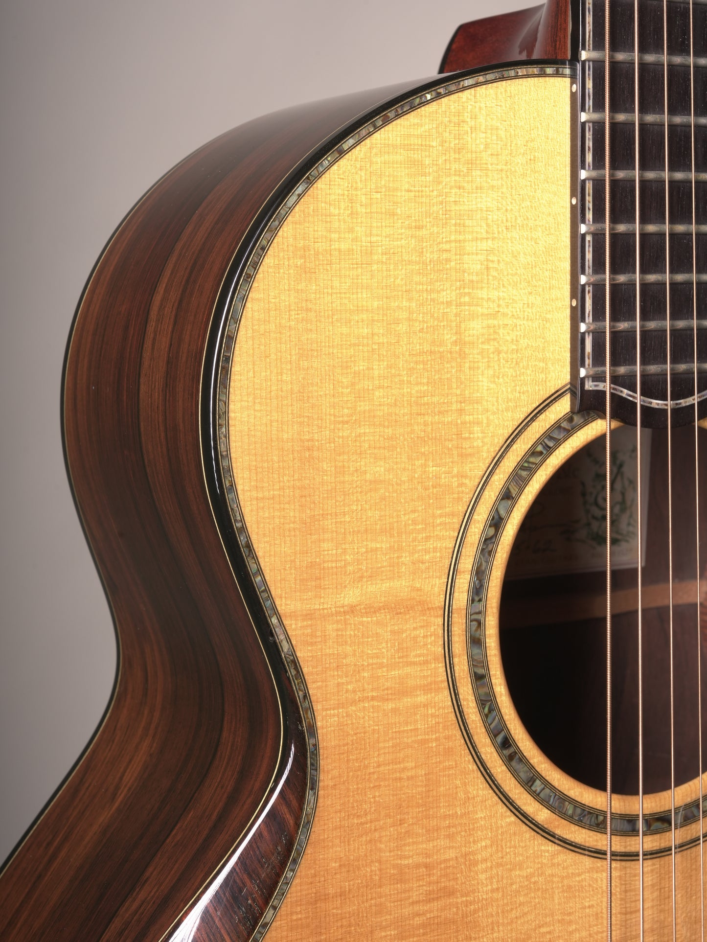 Kevin Ryan (2006) Nightingale Signature Series Grand Soloist #047  Brazilian Rosewood/Sitka Spruce Acoustic Guitar - Natural w/OHSC