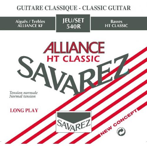 Savarez S.A. 540R Alliance HT Classic Classical Guitar Strings - Normal Tension - .024-.042 Nylon, Silverplated Wound