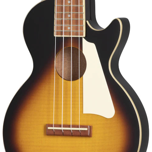 Epiphone Les Paul Acoustic Electric Tenor Ukulele - Vintage Sunburst, incl. Gig Bag